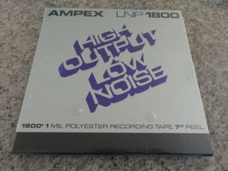 8 Ampex Lnp 1800 7 " Reel To Reel Recording Tape Nos