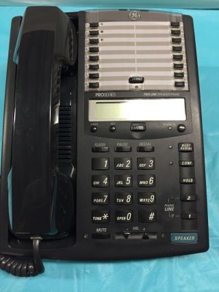 Vintage Thomson Consumer Electronice Ge 2line 2 - 9438b Speaker Telephone Desktop