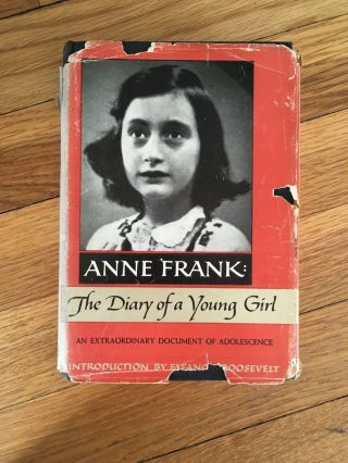 Anne Frank The Diary Of A Young Girl First U.  S.  Edition 2nd Printing Dj 1952