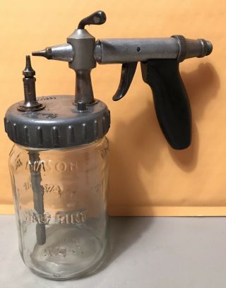 Vintage Paasche Airbrush Type L Serial 11838 Made In Chicago Half Pint Mason