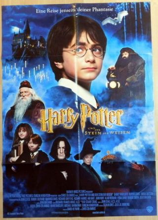 Harry Potter And The Sorcerers Stone Vintage 1 Sheet Movie Poster 2001