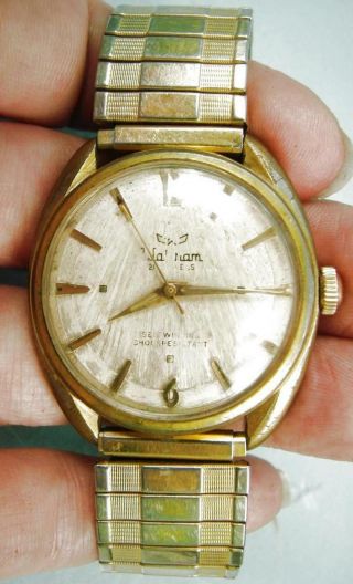 Vintage Waltham Wrist Watch Self Winding Shock Resistant Waterproof Antimagnetic