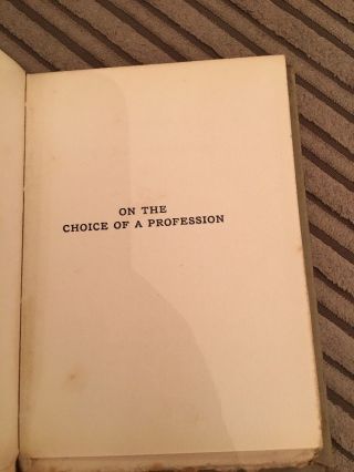 1st Ed On the Choice of a Profession - Robert Louis Stevenson : Chatto,  1916 3