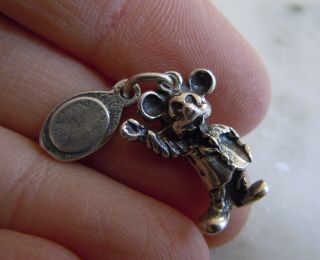 Vintage Sterling Silver Mickey Mouse Disney Charm