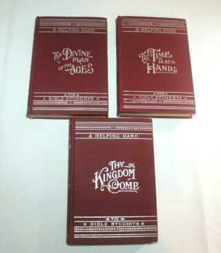 1910 A Helping Hand For Bible Students Series 1 - 3 Watchtower Books