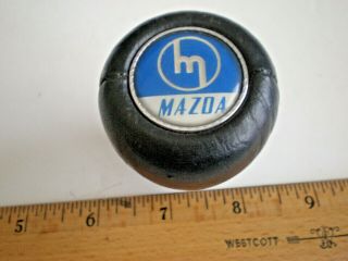Vintage Mazda Leather Gear Shift Knob M 12 - 1.  25 Thread