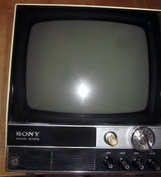 1972 Sony Transistor Tv Model Tv 920u Serial No.  24576