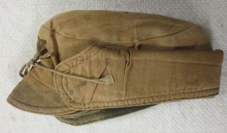 & Worn Ww1 Vintage Us Army Soldier Aef Winter Hat / Cold Weather Cap
