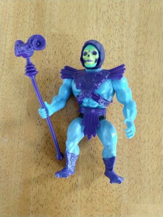 Vintage 1981 Motu Masters Of The Universe He - Man Skeletor W/ Armor Staff