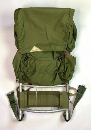 Vtg Kelty - Pack External Hard Alum Frame Green Hiking Camping Backpack Bag