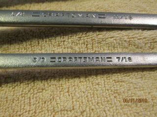 Vintage USA Craftsman 3pc deep offset box end wrench set 4