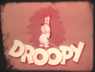 “DRAG - ALONG DROOPY” 16mm ANIMATION FILM 1954 CARTOON VINTAGE THEATRICAL 3