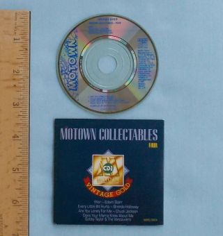 Motown Collectables Vol 4: Vintage Gold Cd3 - Mini Cd 3 Inch Disc - Hard To Find