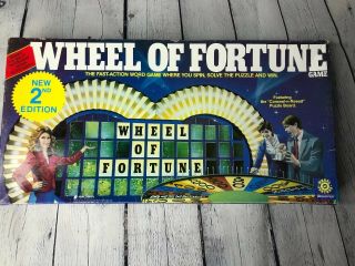 1985 Vintage Board Game “wheel Of Fortune” 2nd Edition.  Pressman Complete