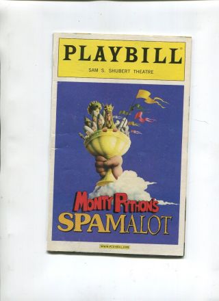 Vintage Broadway Playbill Monty Pythons Spamalot David Hyde Pierce Tim Curry2005