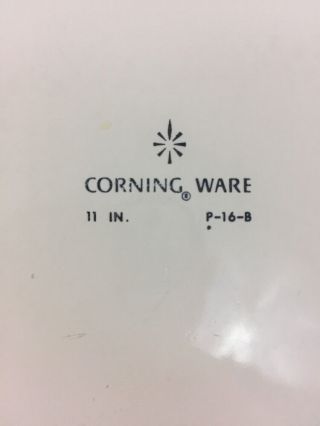 Vintage Corning Ware Blue Cornflower 1 - Quart 11 IN.  Casserole,  P - 16 - B (No Lid) 8