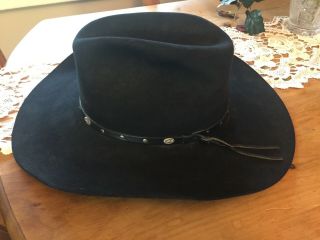 Vintage Stetson Black Cowboy Western Hat