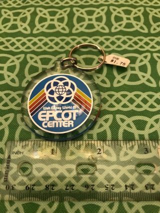 Walt Disney World Epcot Center Logo Vintage Acrylic Keychain