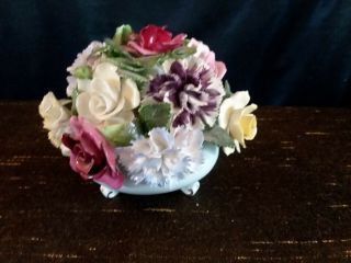 Vintage Royal Adderley Floral Bone China Porcelain Flowers Made In England