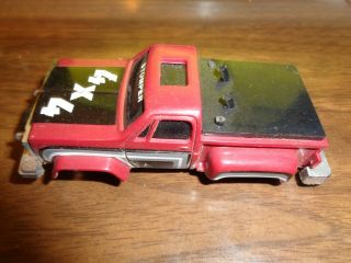 Vintage Schaper Stomper Red Chevrolet Pickup 4 X 4 Truck