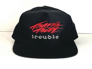 Vintage Travis Tritt Trouble Concert Tour Hat Cap Snapback Country Mwot