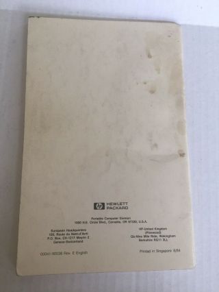 Hewlett - Packard HP - 41CX Manuals Volume 1 and 2 And Surveying PAC GUC 7