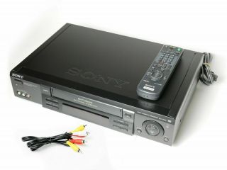Sony Vhs Player With Remote & Cables Slv - 778hf Hifi Stereo Vcr Recorder