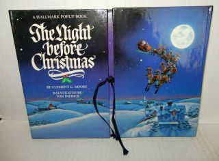 1988 Hallmark The Night Before Christmas Pop - Up Book Clement Moore Tom Patrick