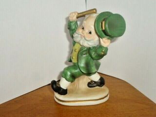 Vintage Lefton St.  Patricks Irish Leprechaun Figurine 03736