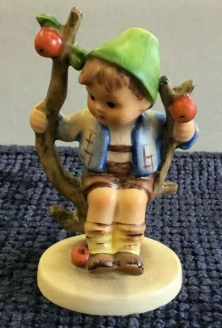 Vintage Goebel M.  J.  Hummel Apple Tree Boy 4 " Figurine 142 Tmk 3 -
