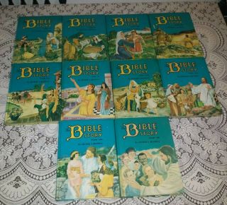 The Bible Story By Arthur S Maxwell Complete 10 Volume Set 1953 - 1957 Vintage