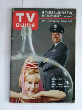 Vintage 1966 I Dream Of Jeannie Tv Guide