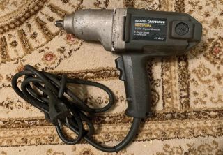 Vtg Sears Craftsman Industrial 1/2 Inch Drive 7.  5 Amp Electric Impact Wrench Ssr
