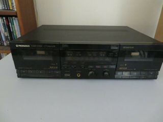 Pioneer Stereo Double Cassette Deck Ct - W600r Recorder Player Japan Made