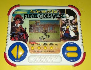Vintage An American Tail Fievel Goes West Tiger Electronic Handheld Video Game