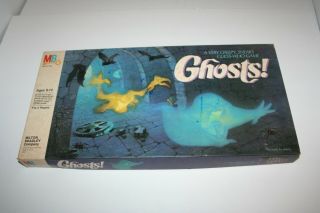 Vintage 1985 Milton Bradley Ghosts Board Game,  Game Night Complete