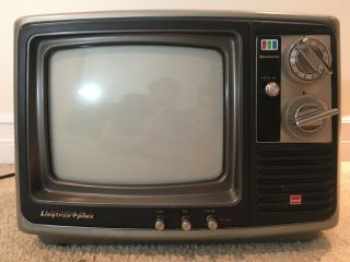 Vintage 1978 Sharp 9 " Linytron Plus Color Television Tv 9b12a Retro Decor