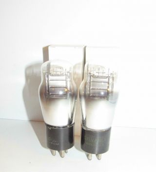 Matched Pair (gm) - Rca Made 71a St Amplifier Tubes.  Tv - 7 Test Strong.