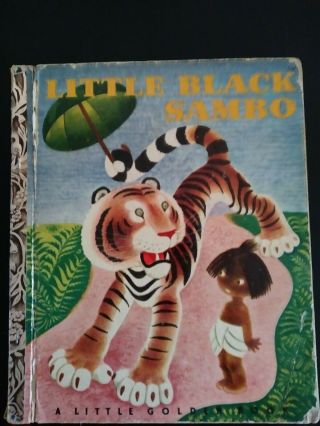 Little Black Sambo Little Golden Book 1948 D Ed Helen Bannerman Gustaf Tenggren