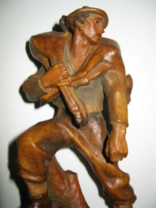 Vintage ANRI Wood hand carved figurine 
