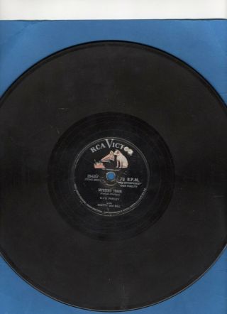 Vintage 78 Rpm Elvis Presley Rca Mystery Train Record I Forgot To Remember
