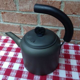 Vintage Calphalon Tea Pot Kettle Hard Anodized Aluminum - Made In Ireland - Euc