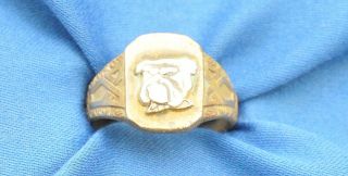 Vintage Nickel Silver Us Marines Corps Ring S.  - 10.  5 307