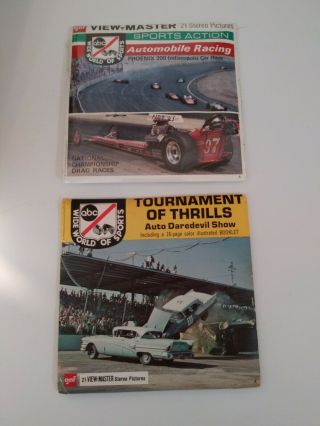 2 Vintage View Master Abc Sports Auto Related Packets
