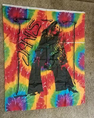Janis Joplin Tye Dye Tapestry 40 X 44 Vintage Gypsy