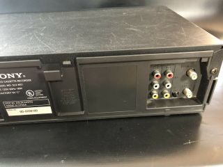Sony SLV - N51 VCR Player VHS Video Recorder 4 Head w/ Remote Aladdin Movie 8