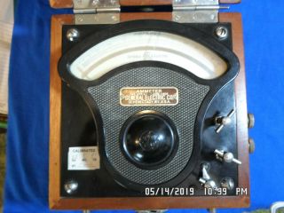 Vintage GE General Electric Model P - 3 AC Ammeter 30/60 Amperes 5