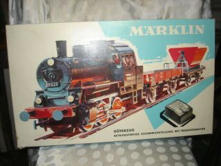 Vintage Marklin Ho Train Set 2975 Steam Locomotive 1950 