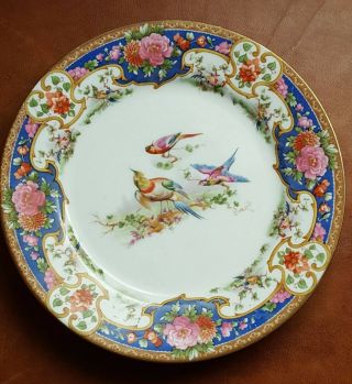 Bird Plates,  Old Sevres,  Shelley China,  England China,  Vintage China Salad Plate
