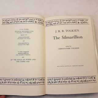 JRR Tolkien The Silmarillion First 1st American Edition 1977 Middle Earth Map 5